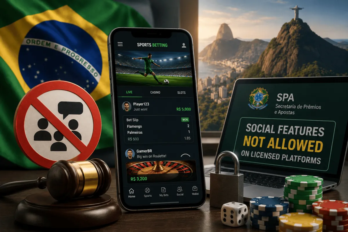 Brazil Restricts Social Features on Licensed Gambling Platforms