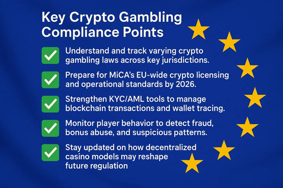 crypto gambling laws in EU