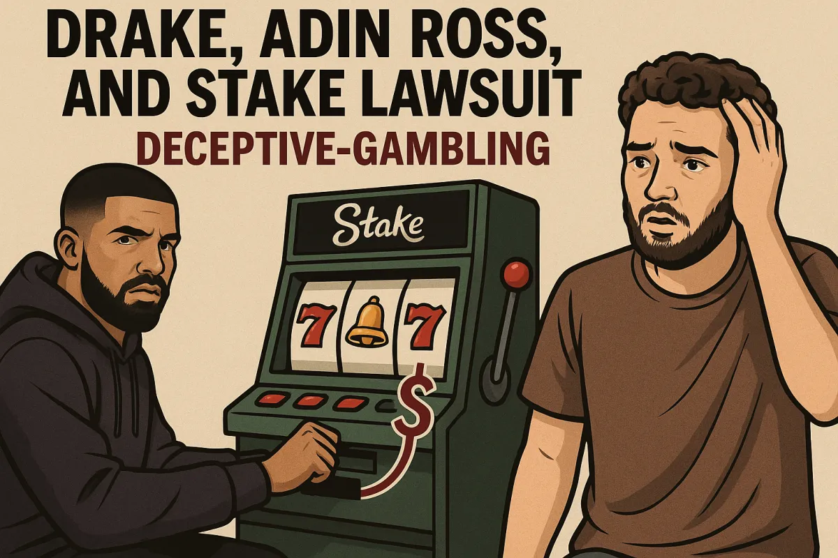 Drake and Adin Ross playing stake casino slots