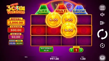 3 Oaks Gaming Launches 3 Super Coin Volcanoes