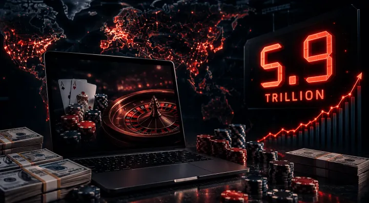 Illegal Online Gambling Market Hits $5.9 Trillion Worldwide in 2025